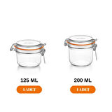 Le Parfait Super Terrines Bebeğim İçin Cam Beslenme Seti (4 Adet 125 ml - 4 Adet 200 ml)