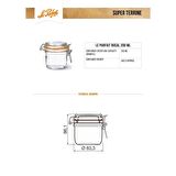 Le Parfait Super Terrines Vakumlu 200 ml Cam Kavanoz Seti 4'lü