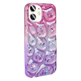 Mkorayavm Apple iPhone 11 3D Desenli Simli Kapak