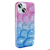 Mkorayavm Apple iPhone 14 3D Desenli Simli Kapak