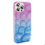Mkorayavm Apple iPhone 14 Pro Max 3D Desenli Simli Kapak