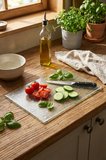 Şeffaf Temperli Cam Kesme ve Sunum Tahtası 25×35 cm