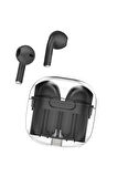 LS-09 Bluetooth 5.3 TWS Kablosuz Airpods Kulaklık - Siyah-(5796)