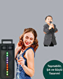 Kablosuz RGB Işıklı Bluetooth Hoparlör | Ev Parti ve Açık Hava Kullanımı