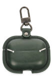 Airpods 3 (3.nesil) Çanta Deri Kılıf - Haki Yeşil-(5796)