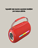 Suya Dayanıklı 20W RGB Hoparlör Bluetooth USB SD Kart ve AUX Girişli