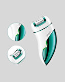 Çok Fonksiyonlu Epilatör 600mAh 90 Dakika Kullanım LED Metal Başlık Su Geçirme