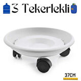 HSNET Tekerlekli Damacana ve Tüp Altlığı Beyaz