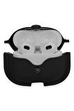 Airpods 3 (3.nesil) Çanta Deri Kılıf - Siyah-(5796)
