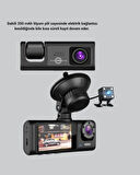 Üç Kameralı Araç DVR Full HD Gece Görüşlü ve 2 inç IPS Ekranlı