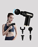 Sporcu Kas Masaj Tabancası 6 Kademe Güçlü Titreşim 4 Başlık Şarjlı Masaj Al