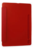 Samsung Galaxy Tab A9 Kılıf Kalemlikli Mars Tablet Kılıfı - Kırmızı-(5796)