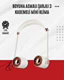 USB Şarjlı Katlanabilir Boyun Fanı | 3 Kademeli Sessiz ve Taşınabilir Tasarım