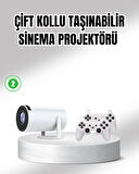 Projeksiyon Cihazı 4K Destekli Kablosuz Bağlantılı Bluetooth 5.0