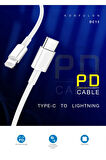 DC13 1M 20W Type-C to Lightning Kablo iphone Uyumlu-(5796)