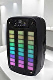 Bluetooth Hoparlör RGB Işıklı USB SD Kart Girişli Taşınabilir