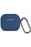 Airpods 4 (4.nesil) Hang Kılıf - Lacivert-(5796)