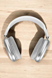 P9 Plus Kablosuz Kulak Üstü Bluetooth Kulaklık Beyaz Yüksek Ses Kaliteli