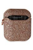 Airpods 2 (2.nesil) Spell Simli Kılıf - Rose Gold-(5796)