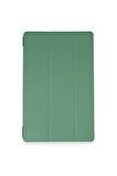 Samsung Galaxy T970 Tab S7 Plus 12.4 Kılıf Tablet Smart Kılıf - Koyu Yeşil-(579