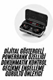 Bluetooth Kulaklık Dijital Şarj Göstergeli Powerbankli Bass Özellikli Kablosuz K