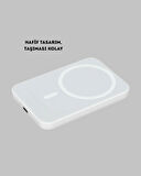 Manyetik Kablosuz Powerbank – iPhone 12/13/14/15 Uyumlu Hızlı Şarjlı Ultra Haf