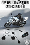 Kask Kulaklığı Motosiklet Intercom Interkom Dinleme Konuşma Özellikli Su Geçir