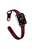 Apple Watch 38mm Klasik Kordon - Bordo-(5796)