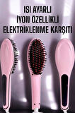 Fön Tarağı Saç Düzleştirici Sıkı Dişli Isı Ayarlı Elektriklenme Karşıt?