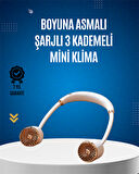 USB Şarjlı Boyun Fanı | Hafif Katlanabilir Taşınabilir Düşük Gürültülü F