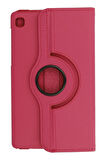 Samsung Galaxy T220 Tab A7 Lite 8.7 Kılıf 360 Tablet Deri Kılıf - Pembe-(5796)