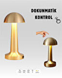 USB Şarjlı Dokunmatik LED Masa Lambası – 3 Renk Modu & Dimmer