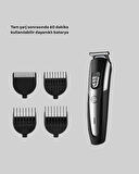 Şarjlı Saç Sakal Kesim Makinesi Detaylı Kesim İçin Hassas Başlıklı