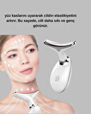 Yüz ve Boyun Sıkılaştırıcı Cilt Bakım Cihazı | EMS Mikro Akım & Kırışı