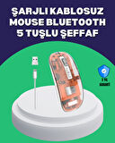 Sessiz ve Ergonomik Kablosuz Fare - 30 Gün Kullanım 2 Modlu Bağlantı