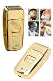 Sakal Kesme Tıraş Makinesi Paslanmaz Çelik Gold Şarjlı