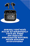 Ekranlı Yeni Nesil Pro Kulaklık ve Akıllı Saat Kampanyası Kulak İçi Mikrofonl