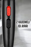 Tüm Saç Tiplerine Uygun İki Kademeli Hız Ayarlı Fön Makinesi