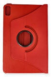 Huawei MatePad 10.4 Kılıf 360 Tablet Deri Kılıf - Kırmızı-(5796)