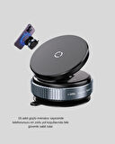 Vakumlu Vantuzlu Mıknatıslı Telefon Tutucu 360 Derece Döner