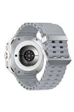 Watch 7 Ultra KR417 Rug Silikon Kordon - Gri-(5796)