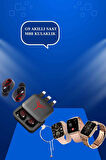 Powerbank Özellikli Bluetooth Kulaklık ve Nabız Ölçer Akıllı Saat Bileklik He