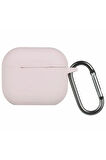 Airpods 3 (3.nesil) Hang Kılıf - Pudra-(5796)