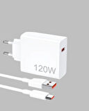 120 Watt Turbo Şarj Cihazı Xiaomi Redmi Note 10 11 12 Uyumlu