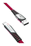 DC17 Lightning Kablo iphone Uyumlu 1M 2.4A - Kırmızı-(5796)