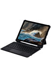 T5207D iPad Pro 11 (2022) Kılıf İnter Ledli Klavyeli Tablet Kılıfı - Siyah-(57