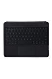 T5207D iPad Pro 11 (2022) Kılıf İnter Ledli Klavyeli Tablet Kılıfı - Siyah-(57