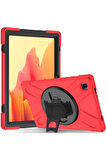 Samsung Galaxy Tab A7 10.4 Kılıf Amazing Tablet Kapak - Kırmızı-(5796)