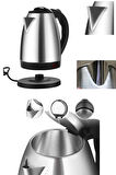 Kettle C F Tipi 220-240V Paslanmaz Çelik Elektrik Kablolu Otomatik Kapanma
