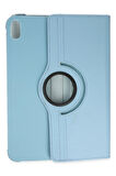 iPad 2022 10.9 (10.nesil) Kılıf 360 Tablet Deri Kılıf - Turkuaz-(5796)